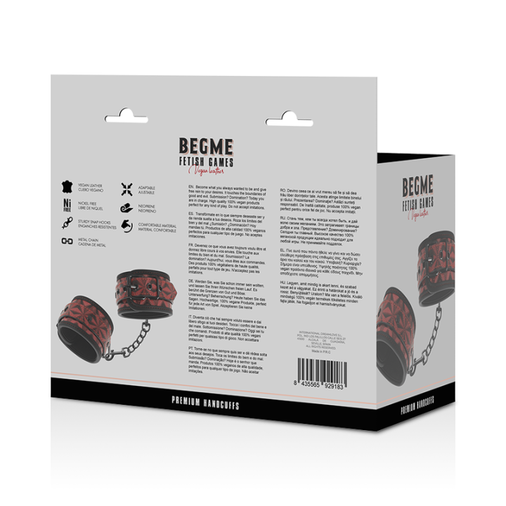 Handschellen von Begme Red Edition | Fesselliebe.de