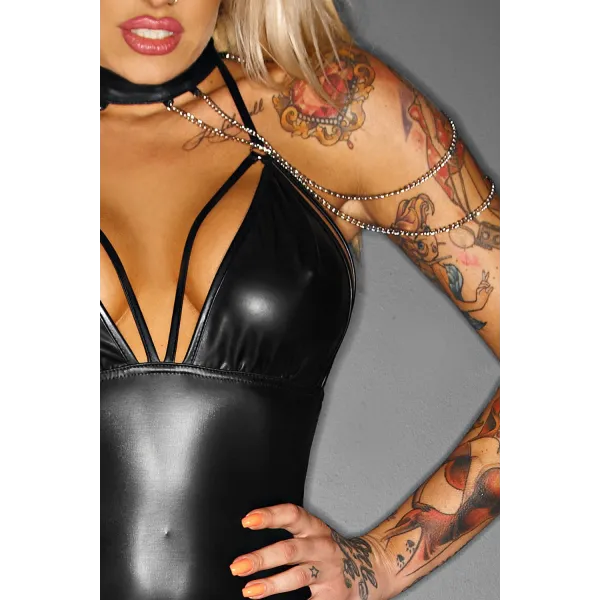 ♥ Schwarzer Straps-Body F109 ♥ kaufen | Fesselliebe