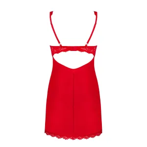 ♥ Amor Cherris Chemise & Tanga Rot von Obsessive ♥