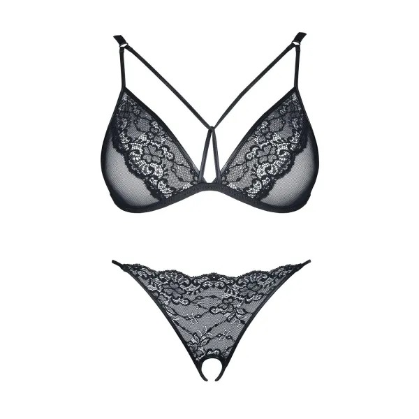 Schwarzes Set Gabrielle von Demoniq Look At Me Collection | Fesselliebe.de