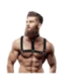 Fetish Submissive Attitude™ – Verstellbarer Brustgurt Aus Öko-Kunstleder mit Halskette für Männer