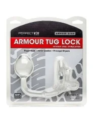 Armor Tug Lock Analplug und Hodenring Klar von Perfectfitbrand