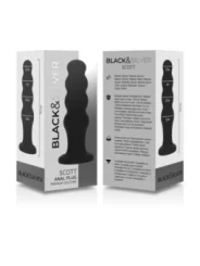 Black&Silver - Scott Premium Silikon Analplug Schwarz von Black&Silver