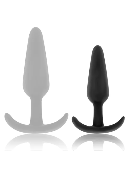 Hansel Silikon-Analplug mit Kleinem Griff von Black&Silver