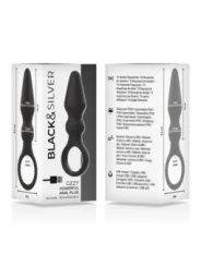 Black&Silver - Ozzy Leistungsstarker Silikon-Analsplug von Black&Silver