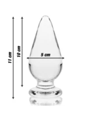 Modell 4 Analplug Borosilikatglas 11 X 5 cm Klar von Nebula Series By Ibiza