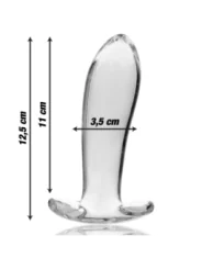 Modell 5 Analplug Borosilikatglas 12,5 X 3,5 cm Klar von Nebula Series By Ibiza