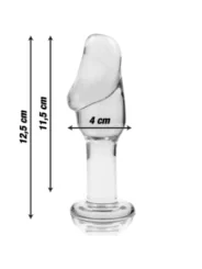 Modell 6 Analplug Borosilikatglas 12,5 X 4 cm Klar von Nebula Series By Ibiza