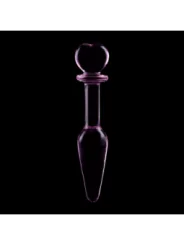 Modell 7 Analplug Borosilikatglas 13,5 X 3 cm Rosa von Nebula Series By Ibiza