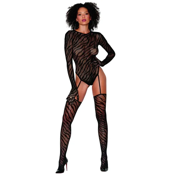 Bodystocking - Black Diamond Style 0420 Schwarz | Fesselliebe.de