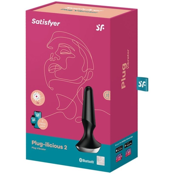 Plug Ilicious 2 Plug Vibrator - Schwarz von Satisfyer Connect | Fesselliebe.de