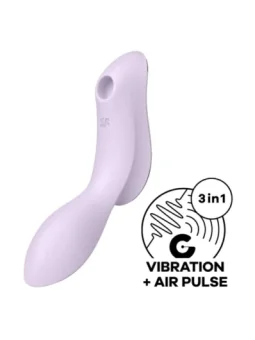Curvy Trinity 2 Stimulator & Vibrator Lila von Satisfyer Air Pulse bestellen - Dessou24