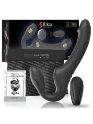 IBIZA - RIEMENLOSER VIBRATOR MIT FERNBEDIENUNGS-DRUCKKNOPF