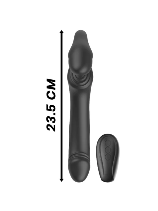 IBIZA - RIEMENLOSER VIBRATOR MIT FERNBEDIENUNGS-DRUCKKNOPF