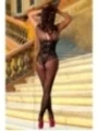 Schwarzes Netz-Catsuit Pr4190, Bodystocking von Provocative