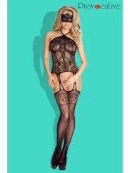 Schwarzes Bodystocking Ouvert Pr4662 von Provocative