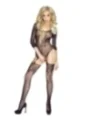 Schwarzes Netz-Catsuit Ouvert Pr4922, Bodystocking von Provocative