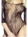 Schwarzes Netz-Catsuit Ouvert Pr4922, Bodystocking von Provocative