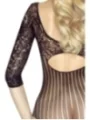 Schwarzes Netz-Catsuit Ouvert Pr4922, Bodystocking von Provocative