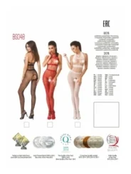 Roter Ouvert Bodystocking Bs048 von Passion