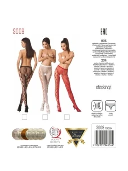 Ouvert Strumpfhose S008 Weiß von Passion Erotic Line