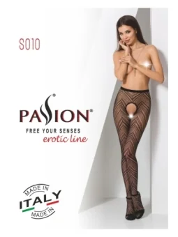 Ouvert Strumpfhose S010 Schwarz von Passion Erotic Line