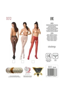 Ouvert Strumpfhose S012 Rot von Passion Erotic Line