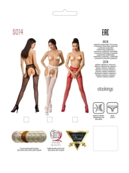 Ouvert Strumpfhose S014 Weiß von Passion Erotic Line