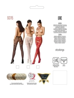 Ouvert Strumpfhose S015 Rot von Passion Erotic Line