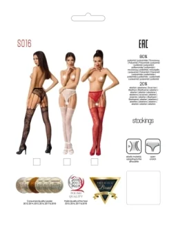 Ouvert Strumpfhose S016 Rot von Passion Erotic Line