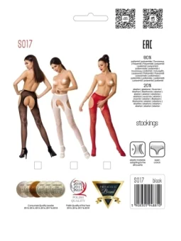 Ouvert Strumpfhose S017 Rot von Passion Erotic Line