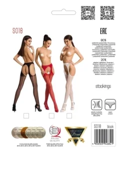 Ouvert Strumpfhose S018 Weiß von Passion Erotic Line