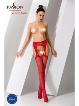 Ouvert Strumpfhose S020 Rot von Passion Erotic Line