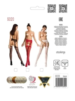 Ouvert Strumpfhose S020 Rot von Passion Erotic Line