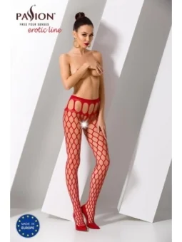 Ouvert Strumpfhose S021 Rot von Passion Erotic Line