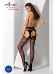 Ouvert Strumpfhose S022 Schwarz von Passion Erotic Line