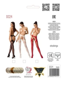 Ouvert Strumpfhose S024 Rot von Passion Erotic Line