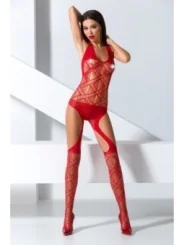 Roter Bodystocking Bs060 von Passion