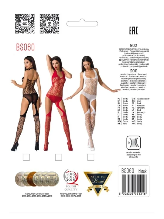 Roter Bodystocking Bs060 von Passion