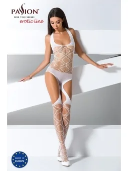 Weißer Ouvert Bodystocking Bs050 von Passion