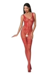 Roter Ouvert Bodystocking Bs069 von Passion