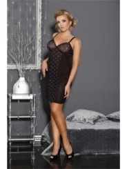 Schwarzes Negligee M/1015 Felicia von Andalea Dessous