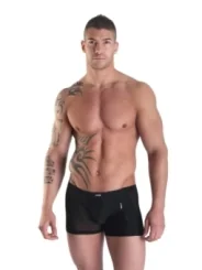 Schwarzer Herren Boxer Open Heart von Look Me