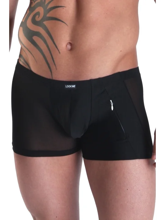 Schwarzer Herren Boxer Open Heart von Look Me