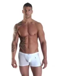 Weißer Herren Boxer Open Heart von Look Me