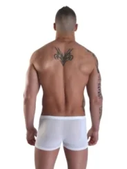 Weißer Herren Boxer Open Heart von Look Me