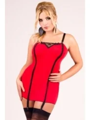 Rotes Strapshemd M/1020 von Andalea Dessous