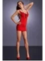 Rotes Kleid Lara mit T-String von Meseduce Dessous