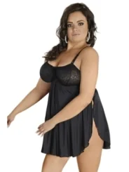 Schwarzes Babydoll C/4007 von Andalea