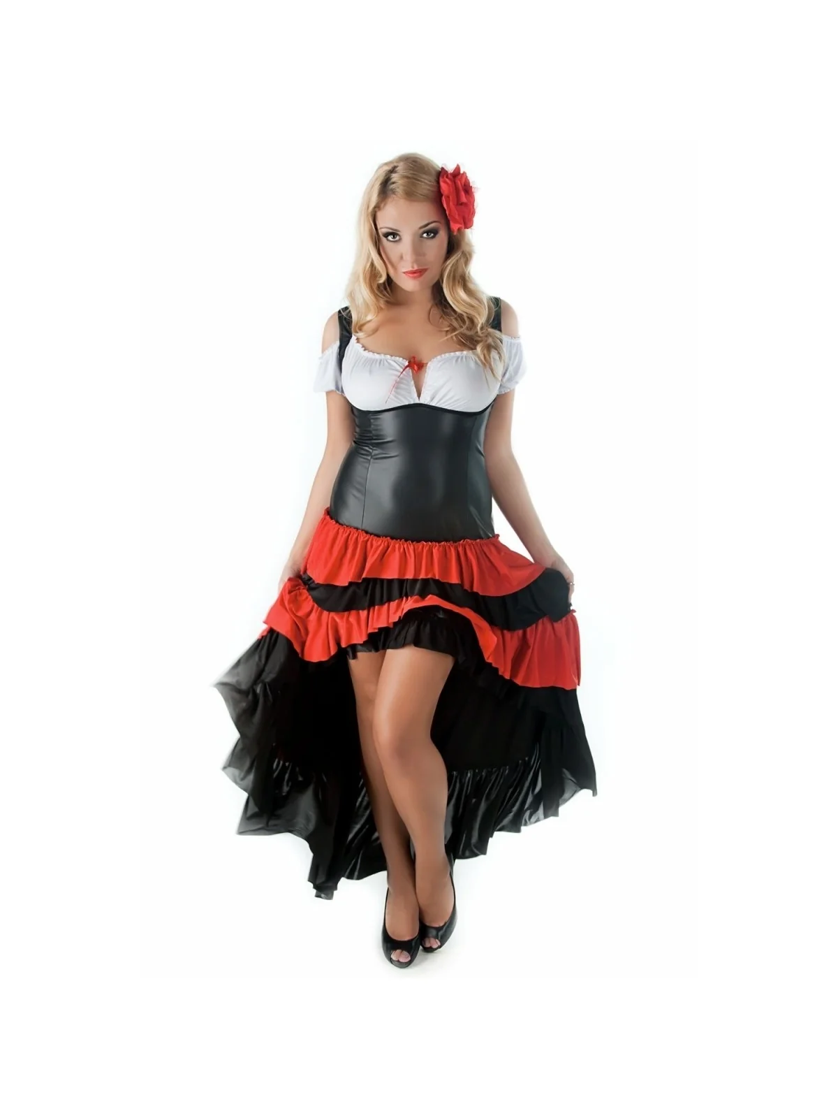 Langes Kleid Sw/101 Andalea Sexy Work Kollektion